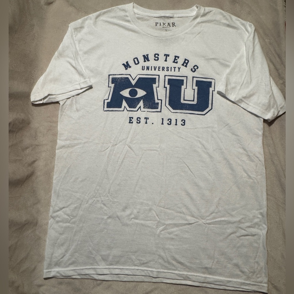 Monsters University White T-Shirt NWOT